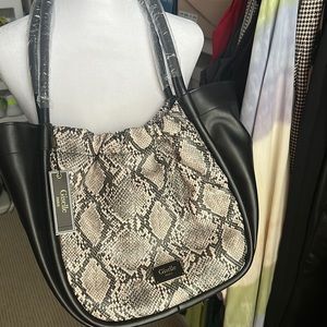 Giselle snake skin shoulder bag NWT